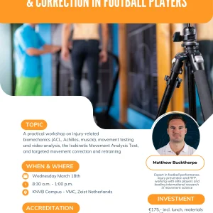 Flyer Voetbal Medische Workshop SoccerDoc