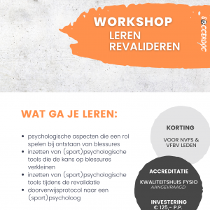 Workshop Leren Revalideren Flyer Front