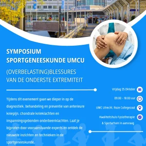 Flyer Symposium Sportgeneeskunde UMC Utrecht