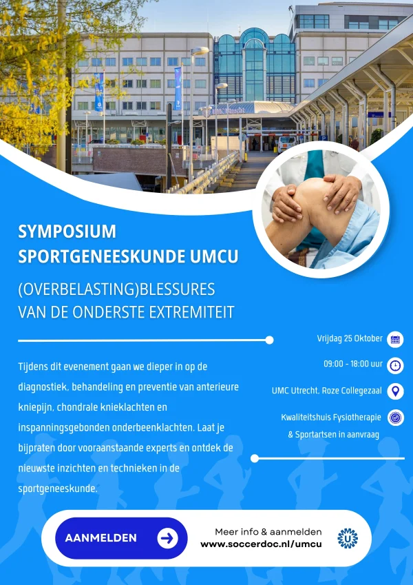 Flyer Symposium Sportgeneeskunde UMC Utrecht