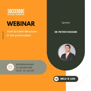 Webinar SoccerDoc | Pieter D'Hooghe