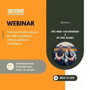 Webinar testen meten VKB revalidatie SoccerDoc