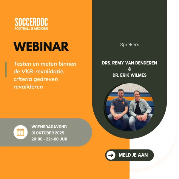Webinar testen meten VKB revalidatie SoccerDoc