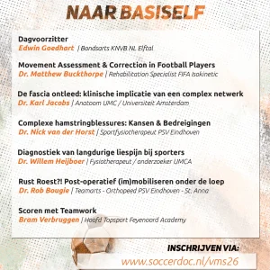 Voetbal Medisch Symposium 2026 Flyer